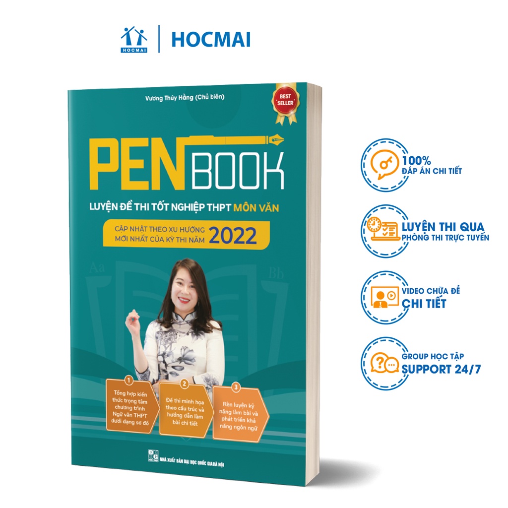 [Mã LIFEXANH03 giảm 10% đơn 500K] Sách - PENBOOK Luyện thi Tốt nghiệp THPT Môn Ngữ Văn