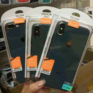[Xanh Rêu] Ốp lưng Ou Case iphone 7P/8P/ IPhone X/XS Max viền mạ vàng