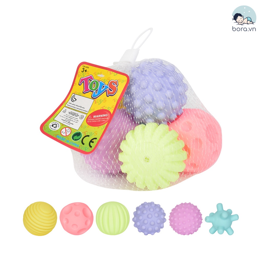 Bóng cho bé Đồ chơi cầm nắm bóng xúc giác phát triển đa giác quan có âm thanh chút chít thú vị - Mô Mô Home