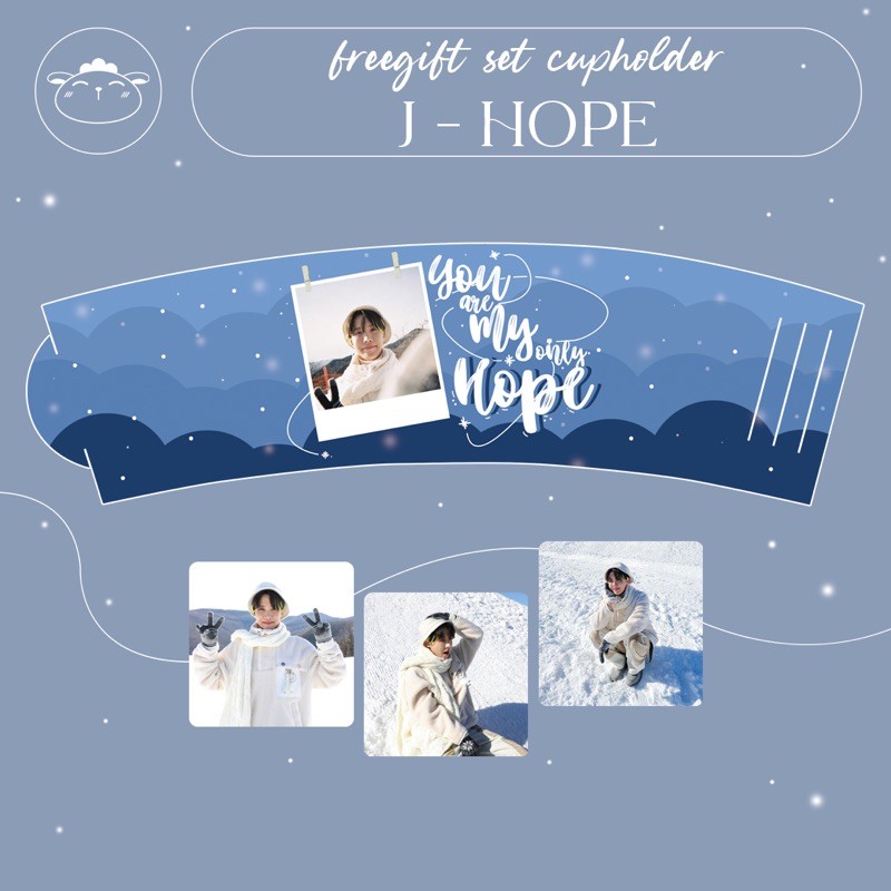 Bộ ảnh mừng sinh nhật J-HOPE nhóm BTS | Cupholder và Card vuông