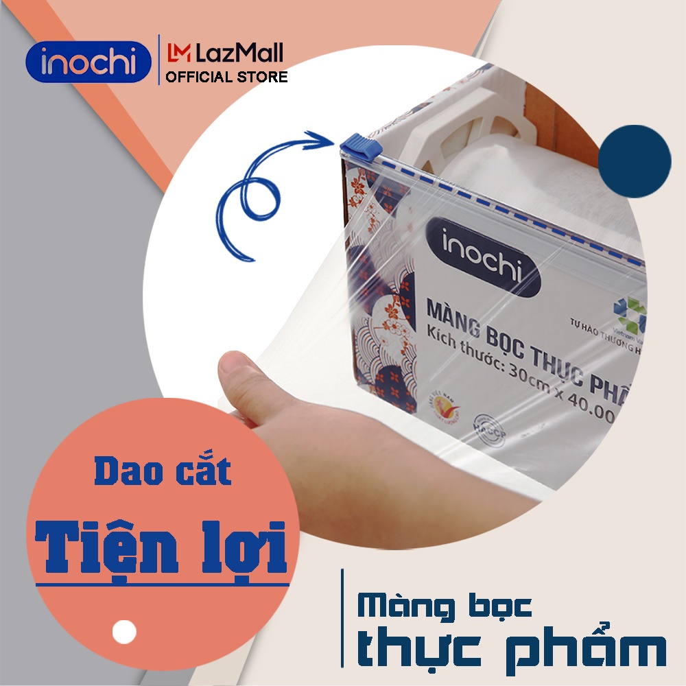 Màng bọc thực phẩm cao cấp 30*40000 cm PE Shinsen Inochi bảo quản thực phẩm tươi sạch loại