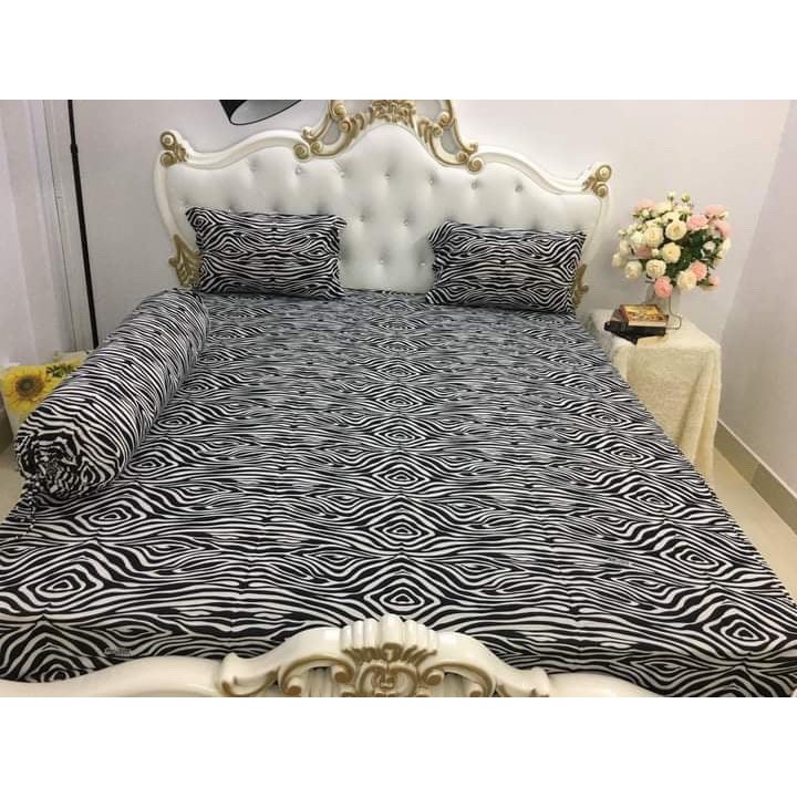 BỘ DRAP THUN HÀN QUỐC MÀU TRƠN 4 MÓN