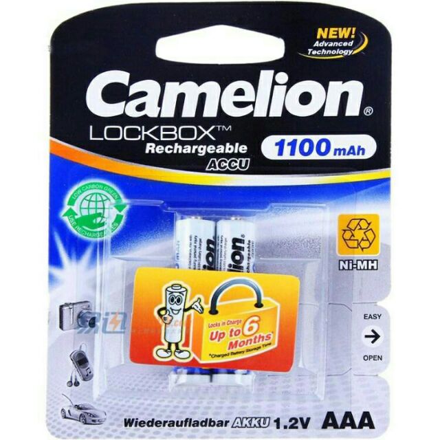 Pin sạc AAA Camelion Camelion Lockbox 1100mAh