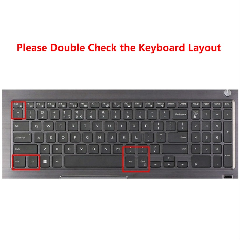 Miếng dán bảo vệ bàn phím máy tính Dell G3 3579 G5 5587 G7 7588 15.6&quot; bằng silicon mềm siêu mỏng