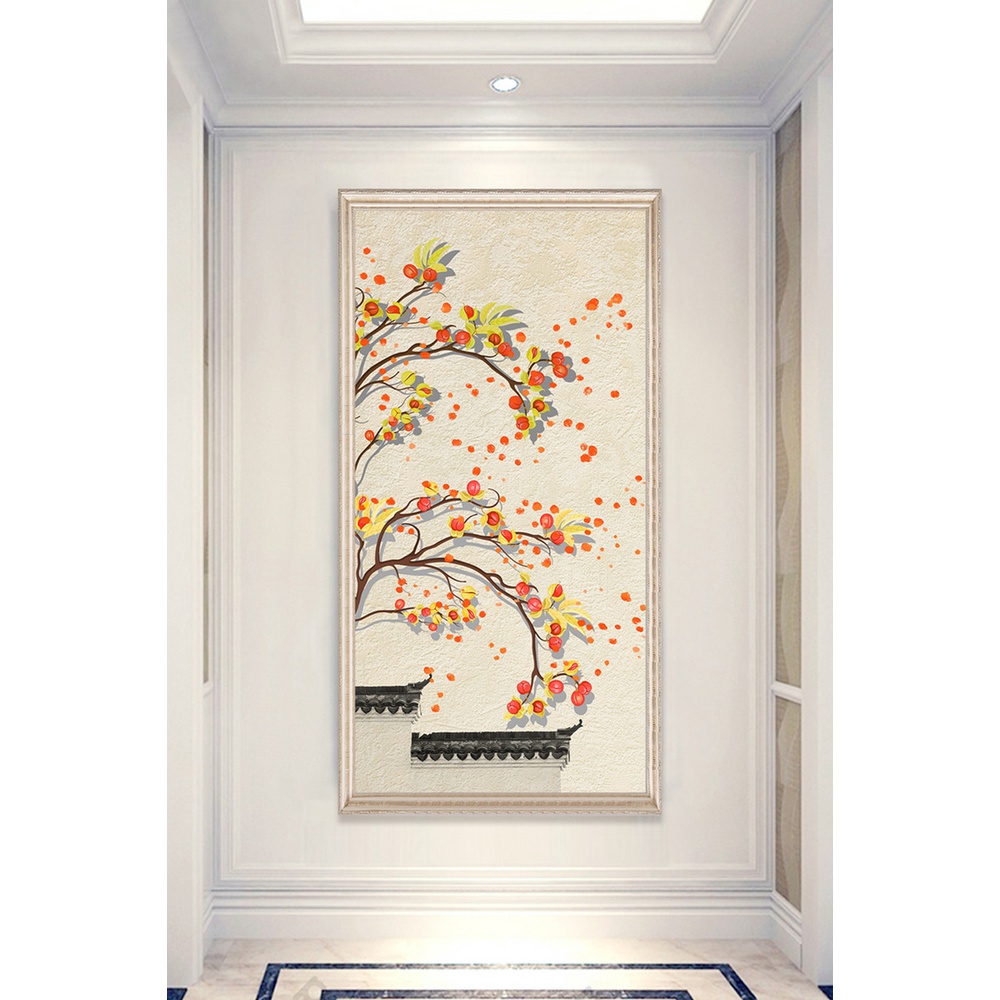 In hình ép gỗ Laminate TRANH HÀNH LANG TRUNG QUỐC - Mẫu 35 (50x75, 60x90, 70x110). In ảnh theo yêu cầu