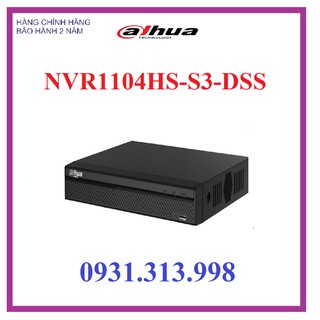 Đầu ghi hình Dahua NVR1104HS-S3-DSS - 4 kênh