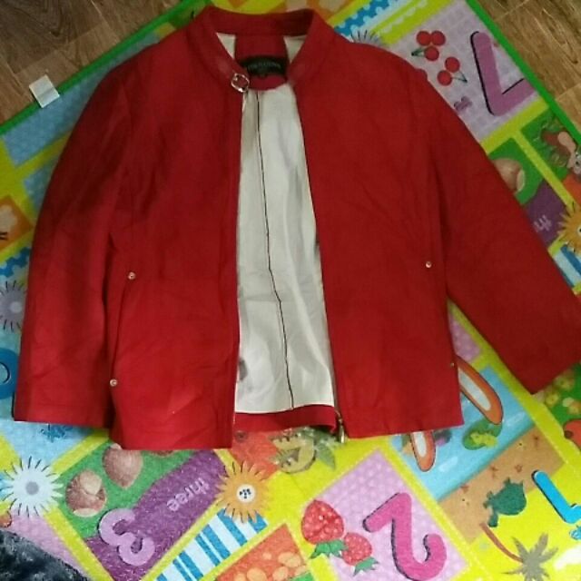 Áo da lộn nữ hàng thùng hiệu
