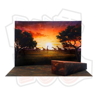 Mô hình giấy Phông nền Hoàng hôn