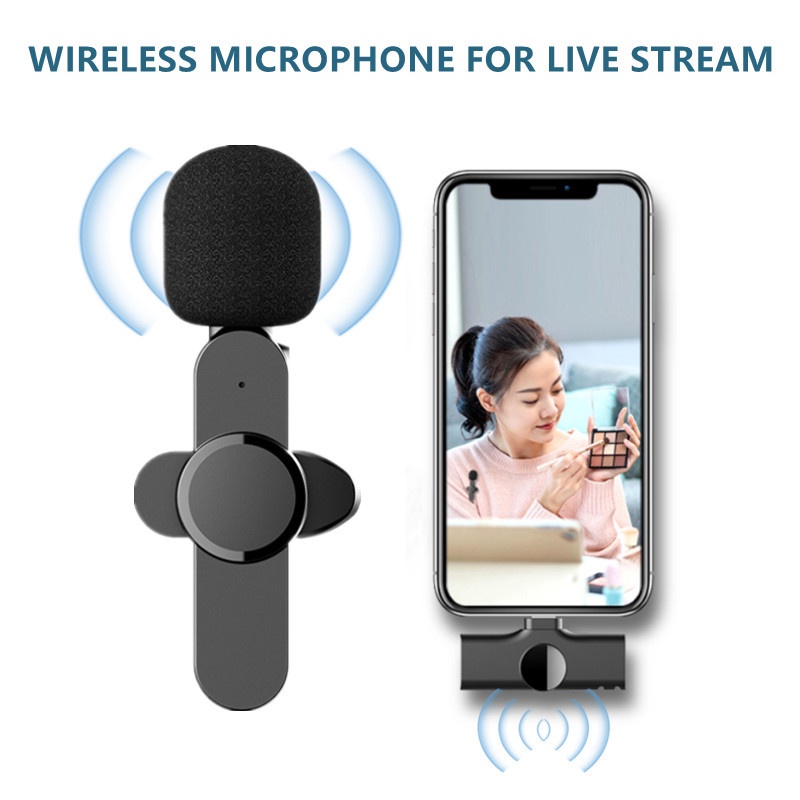 [Mã ELHACE giảm 4% đơn 300K] Micro không dây dành cho Iphone, dùng để quay video, vlog, YouTube, livestream từ xa