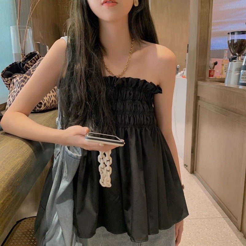 Áo trễ vai basic - Login Studios