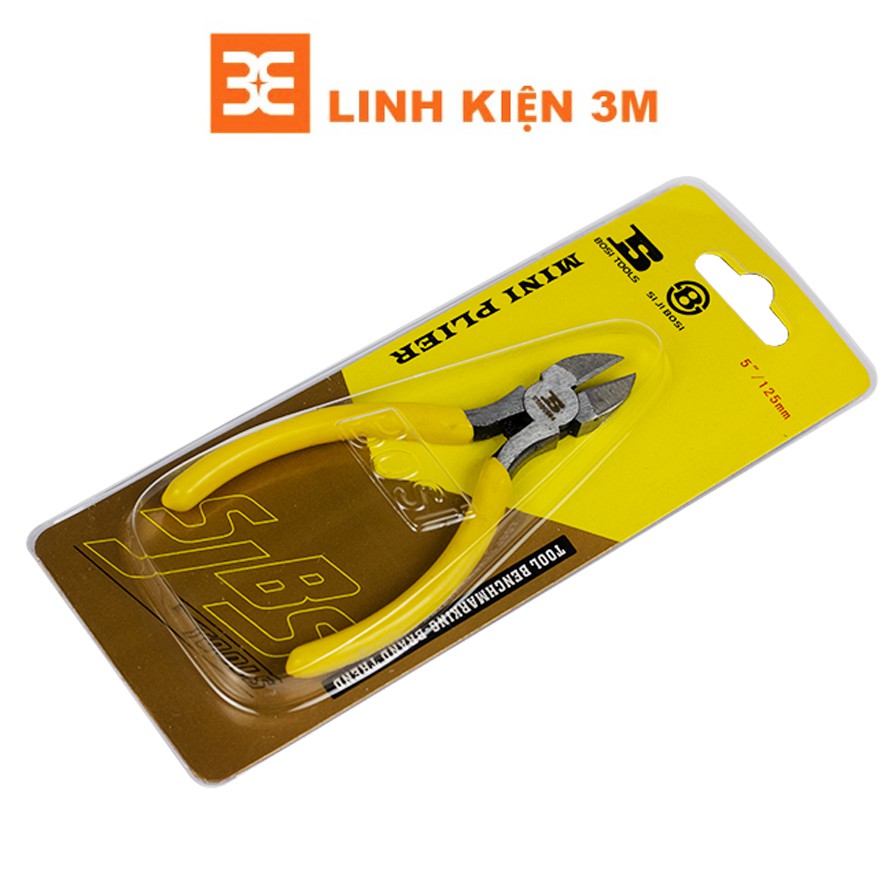 Kìm Cắt Chân Linh Kiện Bosi 5 Inch (Lưỡi Dày)