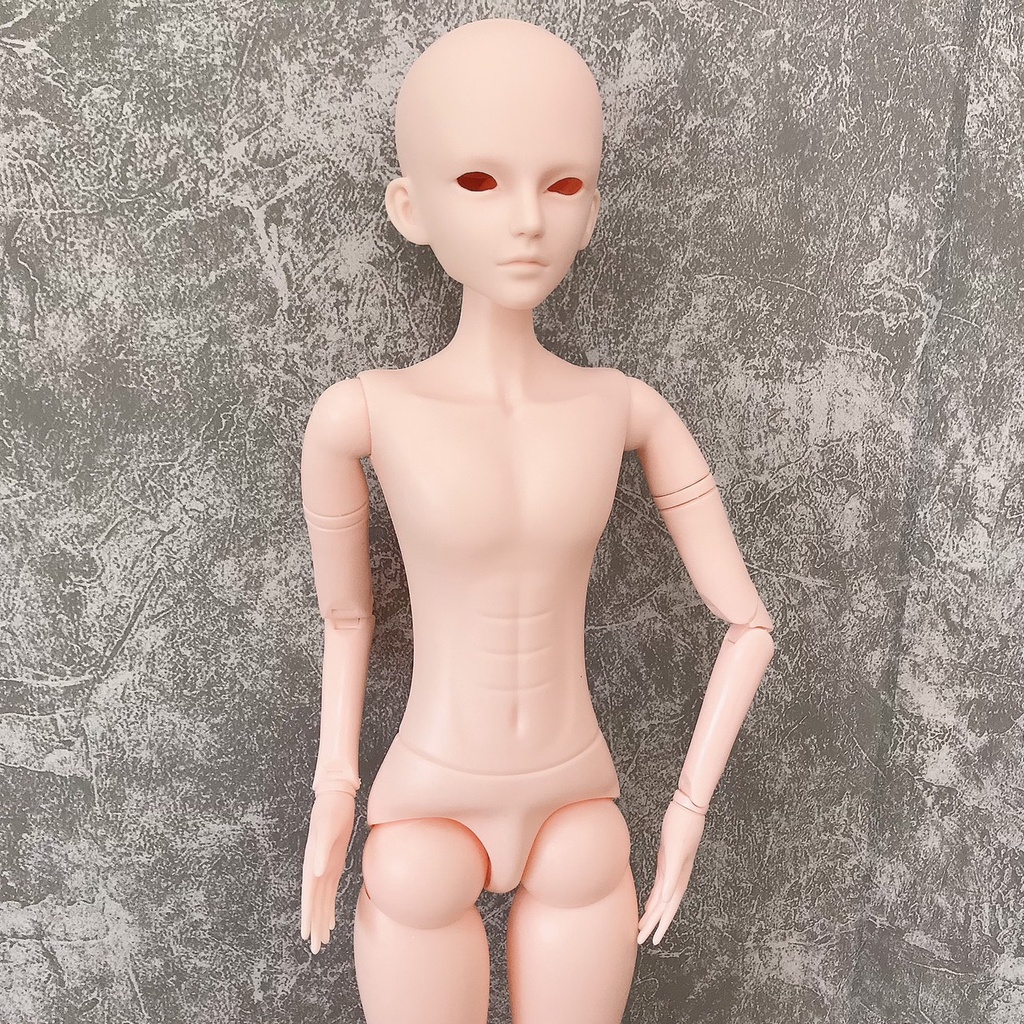 Búp Bê Khớp Cầu Nam 60cm Mắt Gắn Chưa fu - không tóc - thay được mắt