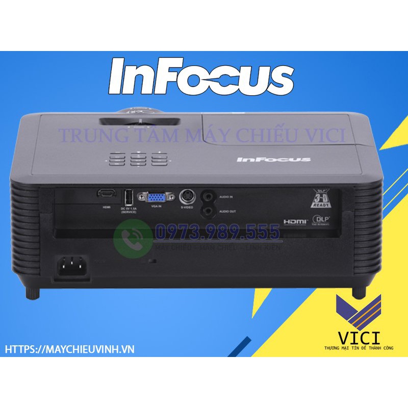 Máy Chiếu Đa Năng Infocus P130. Máy Chiếu Mới Bảo Hành Chính Hãng, Cường Độ Sáng Cao, Độ Phân Giải SVGA