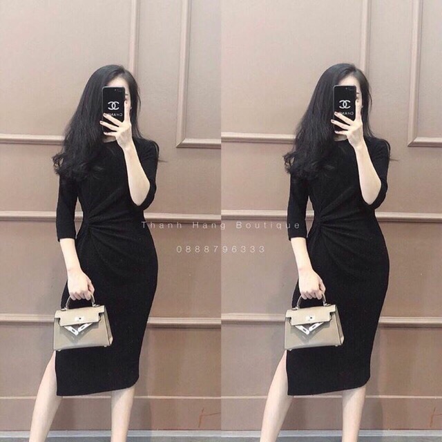 Váy body dạ kim tuyến