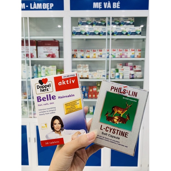 Bộ đôi Belle Hairnakin, L-cystine giúp da, tóc, móng khoẻ đẹp