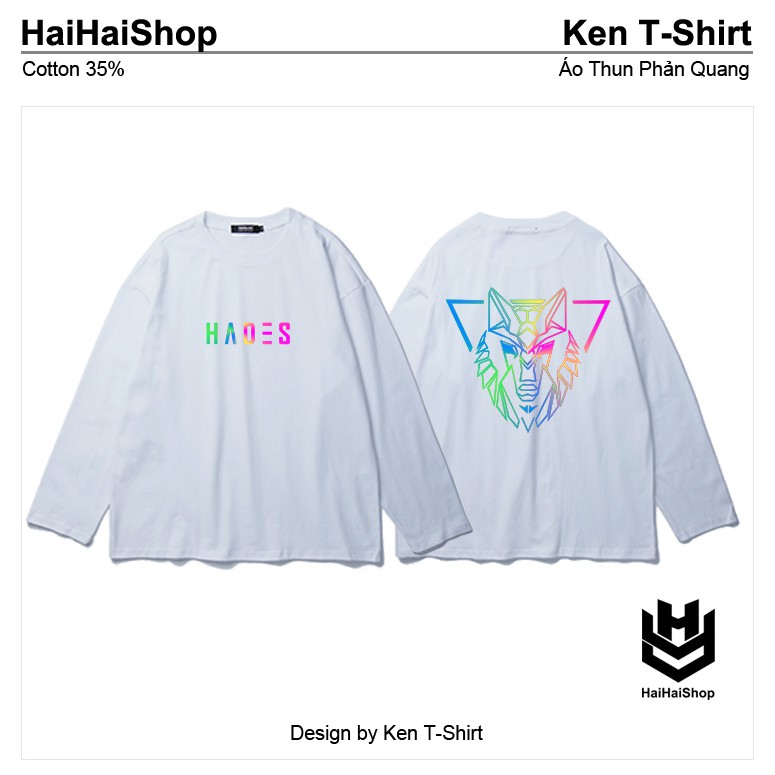 Áo Thun Phản Quang Sói Hade 7 Màu Tay Dài Oversize Form Rộng Nam Nữ Unisex | BigBuy360 - bigbuy360.vn