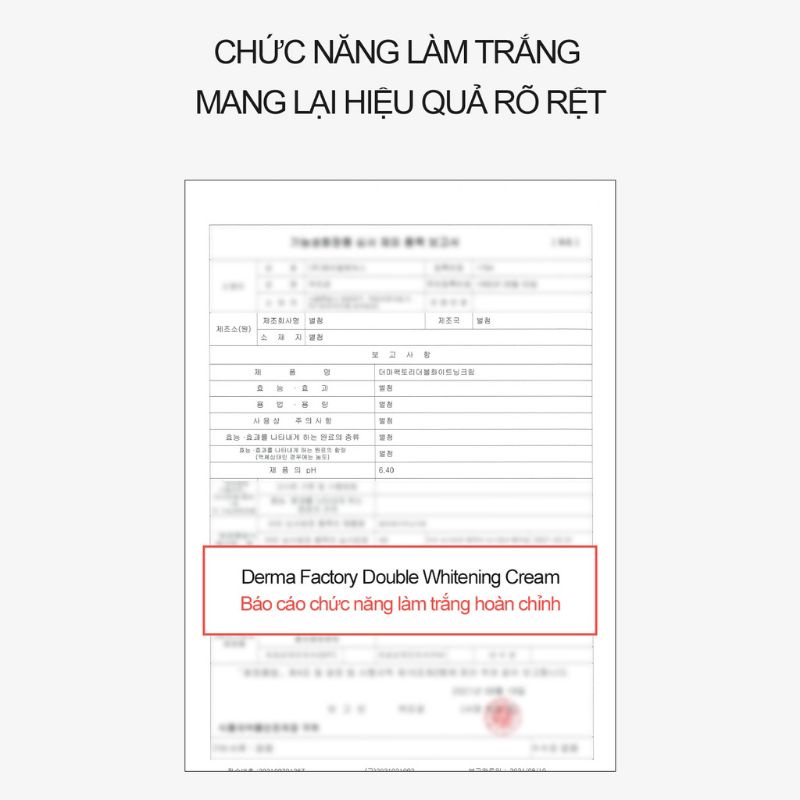 Kem dưỡng trắng Double Whitening Cream