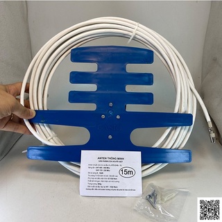 Anten xanh thông minh DVB-T2 dùng cho tivi và đầu KTS kèm 15m dây mới,hàng chuẩn Phuzinshop