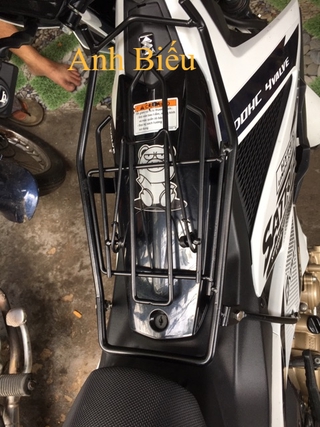 Baga Raider Fi - Satria F150 Titan - Đen Tĩnh Điện - Inox