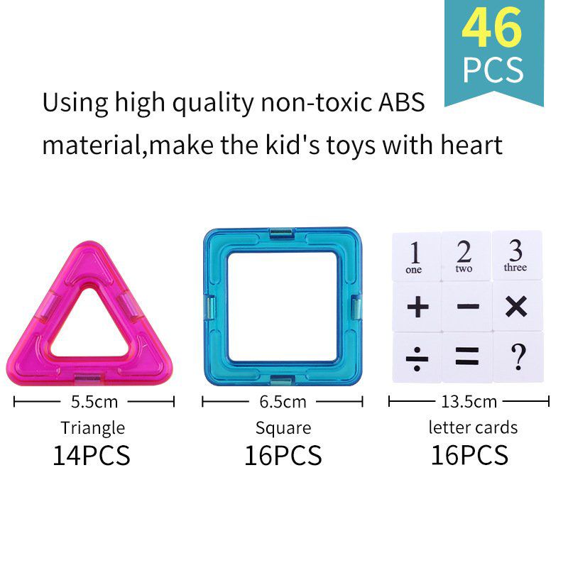 ĐỒ CHƠI XẾP HÌNH NAM CHÂM MAGNECTIC LOẠI MẢNH TO