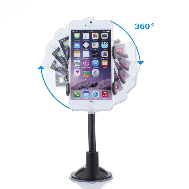Giá đỡ điện thoại Fonken gắn kính chắn gió xe hơi xoay được 360 độ tiện lợi