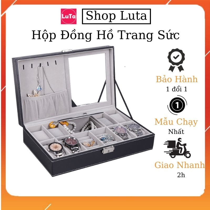 Hộp Đựng Đồng Hồ Da, Gỗ Giá Rẻ 1c,3,c,5c,6c,10c,12c, Du Lịch 4c, 8c, Kèm Trang Sức, Mắt Kính Cao Cấp Chính Hãng