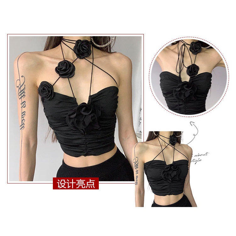 Áo Hai Dây Mùa Hè Phong Cách Pháp Cổ Điển Gợi Cảm Cao Cấp Kiểu Mới Cho Nữ