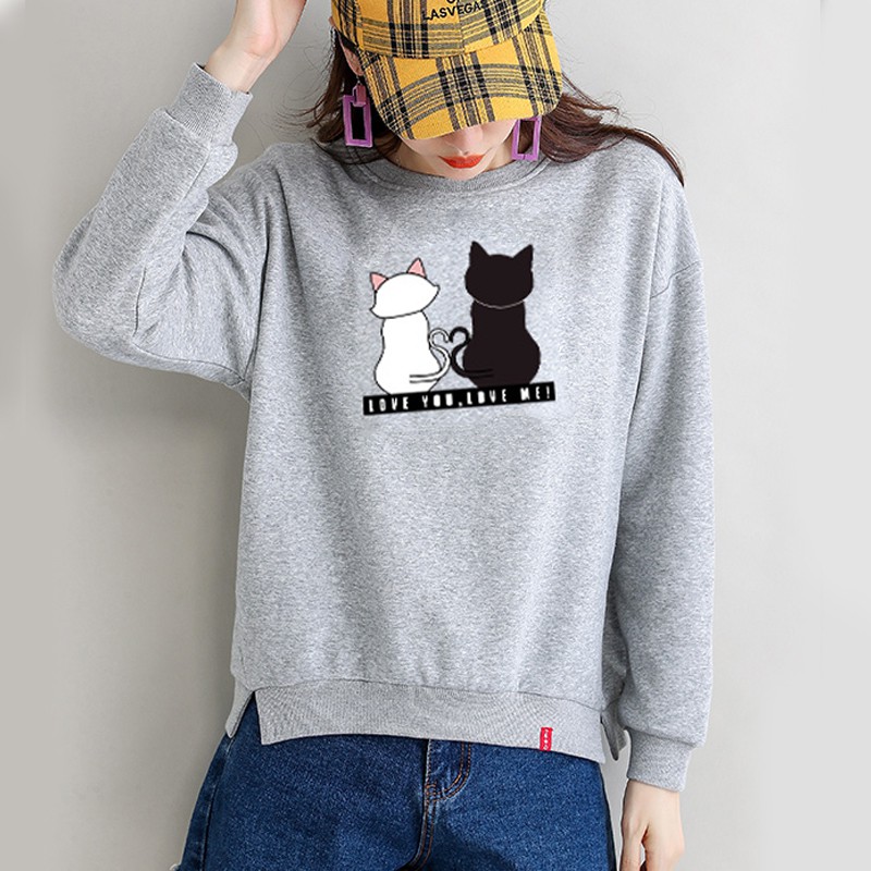 Áo nữ hoodie 💥FREESHIP💥 nỉ hình hai chú mèo dễ thương mã SP35 hàn quốc kiểu dáng áo khoác cá tính chất vải đẹp | BigBuy360 - bigbuy360.vn