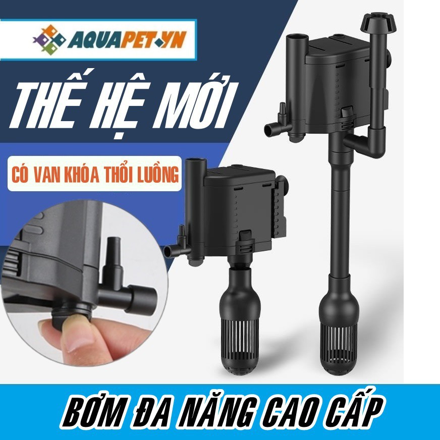 ஐBơm bể cá đa năng cao cấp SUNSUN (Bơm chìm cá, hút váng, đáy. thổi luồng, ôxy)