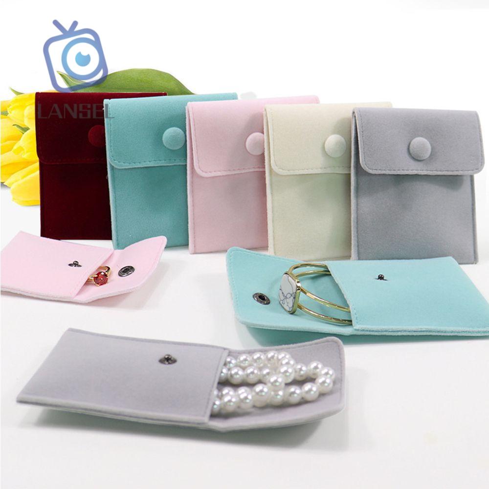 Túi đựng trang sức bằng vải nhung nhiều màu mới