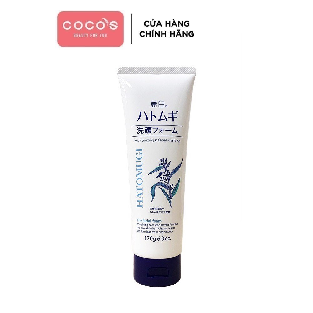 Sữa Rửa Mặt Dưỡng Ẩm Làm Sáng Da Reihaku Hatomugi Facial Foam 170g/130g