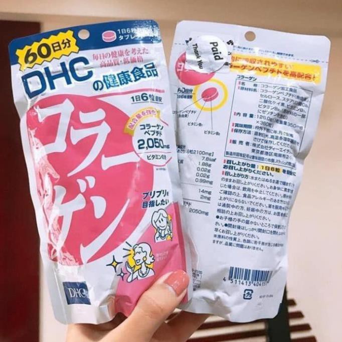 [CHÍNH HÃNG] Viên Uống DHC Collagen 60 Ngày Nhật Bản (Auth) (hàng chuẩn)
