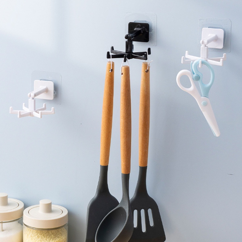 Siêu 360 Độ° Móc Treo Đồ Dùng Nhà Bếp Dạng Xoay Chống Rơi Siêu Bền Tiện Dụng Giá Đỡ
