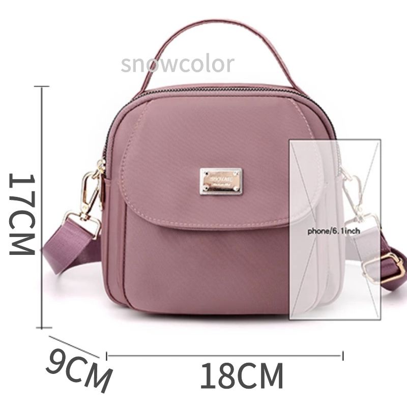 Beg Tangan Wanita Murah Cantik Túi Đeo Chéo Canvas Mini Chống Thấm Nước Phong Cách Hàn Quốc Beg Silang Perempuan Cho Nữ