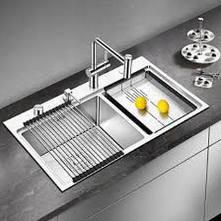Chậu rửa bát Geler GL-8048+vòi GL 3063 chính hãng ( có hình ảnh thực tế )
