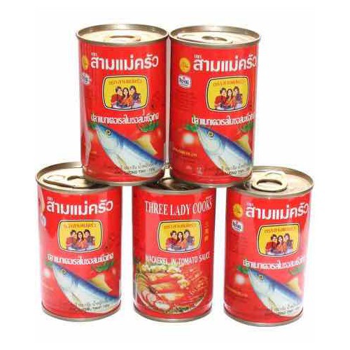 [Combo 5 hộp] Cá nục sốt cà 3 Cô Gái Hộp 155g