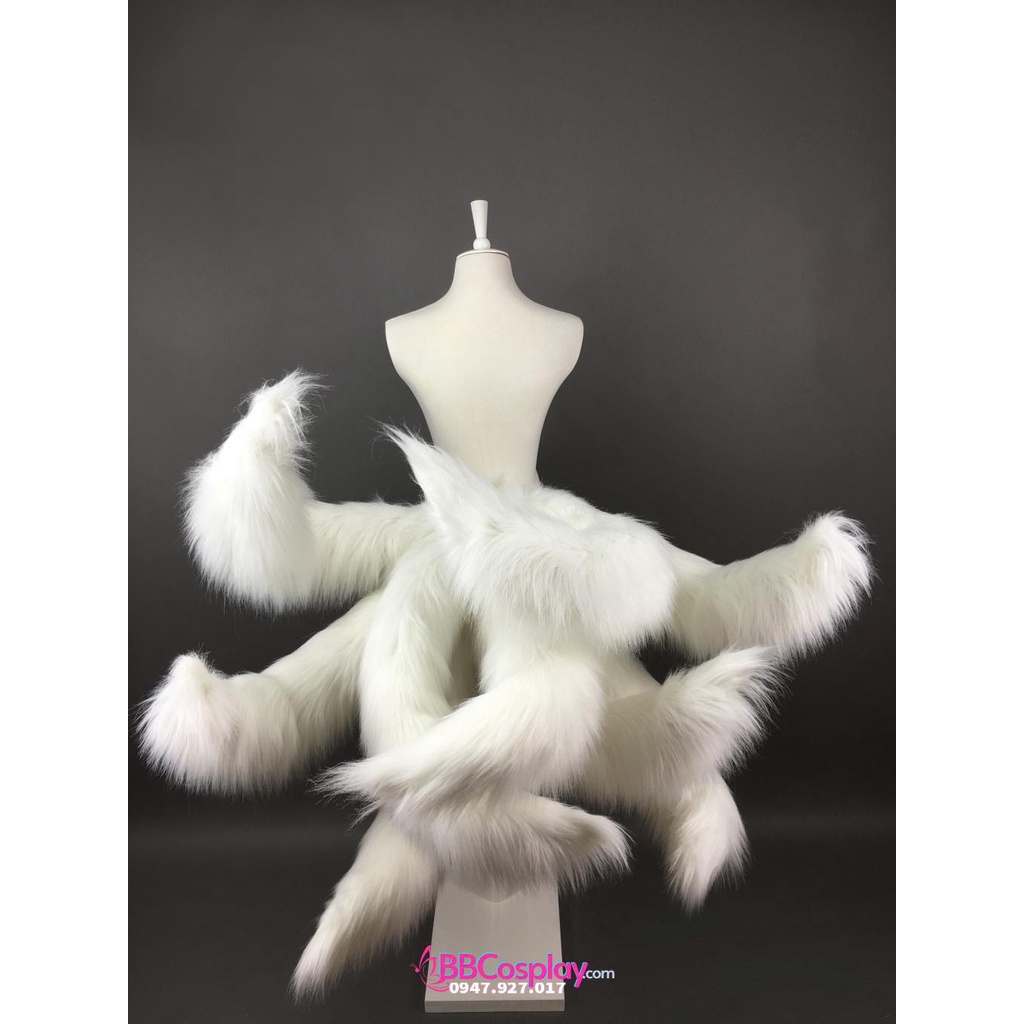 Set 9 Đuôi Hồ Ly - Hồ Ly Chín Đuôi Trắng Dài 100cm - 14968