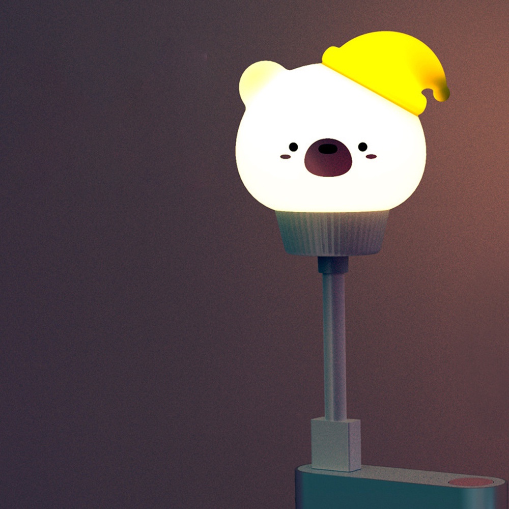 Đèn Ngủ Hình Động Vật Dễ Thương Sạc Cổng Usb Tiện Dụng