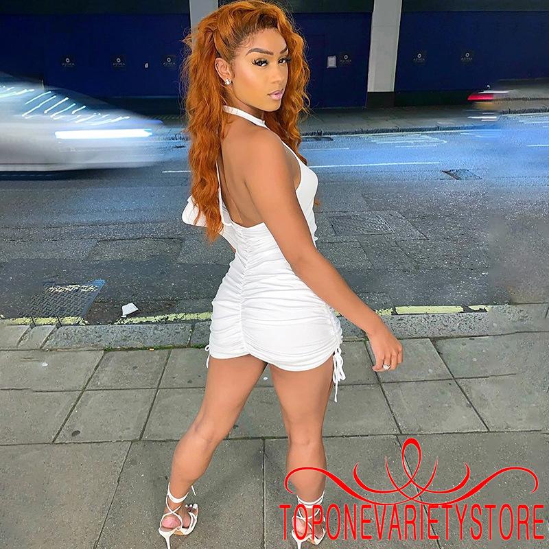 Đầm Dây Lưng Trần Cộc Tay Quyến Rũ Dành Cho Nữ | BigBuy360 - bigbuy360.vn