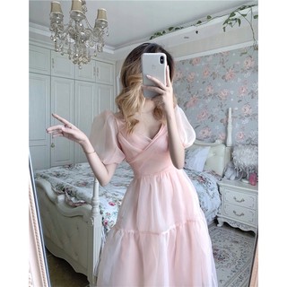 (Có Sẵn sz L) Váy công chúa màu hồng siêu xinh (Kèm ảnh thật)