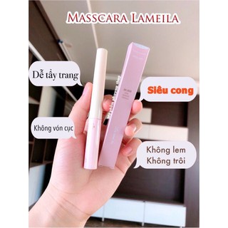 Mascara siêu mảnh tơi mi Lameila Skinny Microcara vỏ hồng Qadlenses