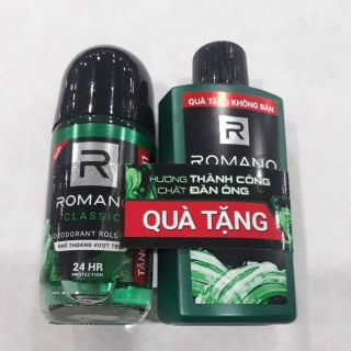 LĂN KHỬ MÙI ROMANO CLASSIC 50ml TẶNG TẮM GỘI 2IN1