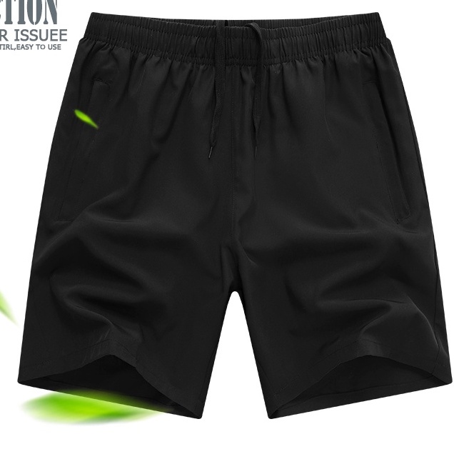 Quần ngắn ống rộng màu trơn thiết kế đơn giản thời trang cho nam nữ