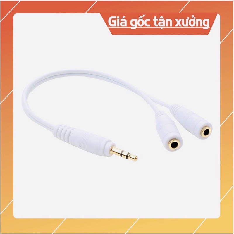 DÂY Chia Cổng Tai Nghe 3.5mm Từ 1 Ra 2 siêu rẻ phù hợp cho tất cả tai