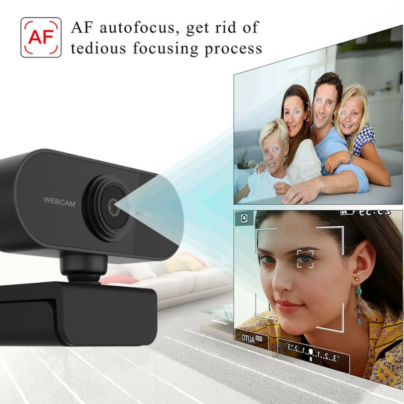 Webcam Lấy Nét Tự Động Hd Chất Lượng Cao [Ghi tốc độ] Webcam HD 720p để quay video trên PC cho PC, PC, TV, máy tính để bàn-dạy trực tuyến-học trực tuyến BEST