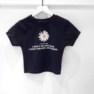 Áo thun thieu hoa cúc