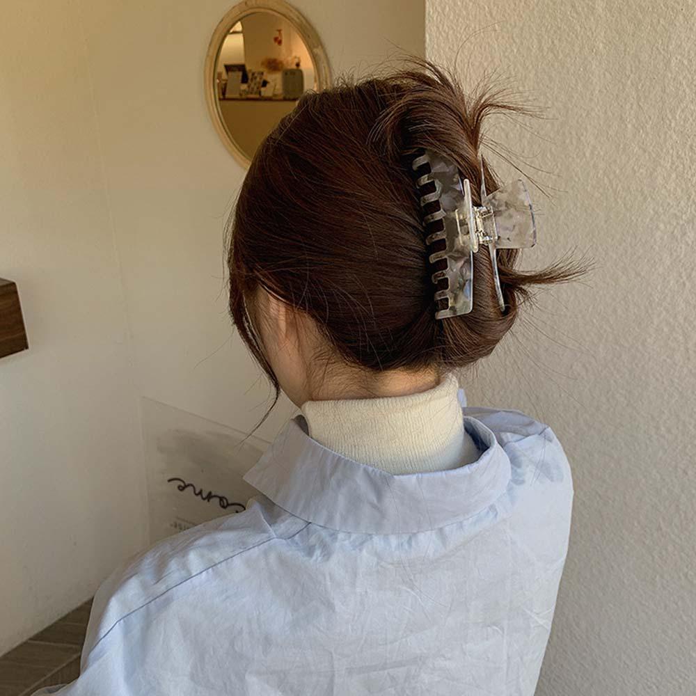 Kẹp Tóc Móng Vuốt Họa Tiết Da Báo Phong Cách Retro Hàn Quốc