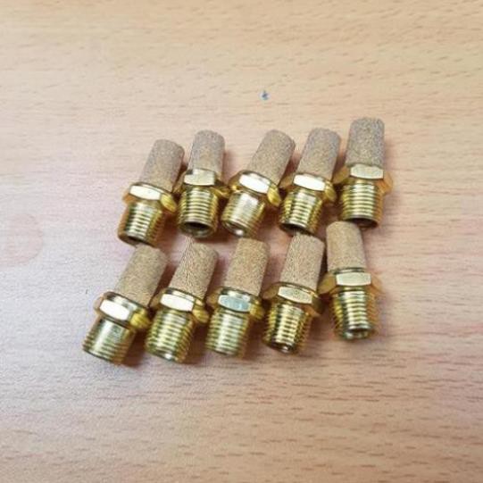 10 đầu giảm thanh khí nén ren 9,7mm