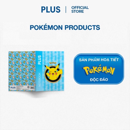 Tập B5 5 Ô Ly 120 Trang - Phiên Bản Pokemon Mới PLUS