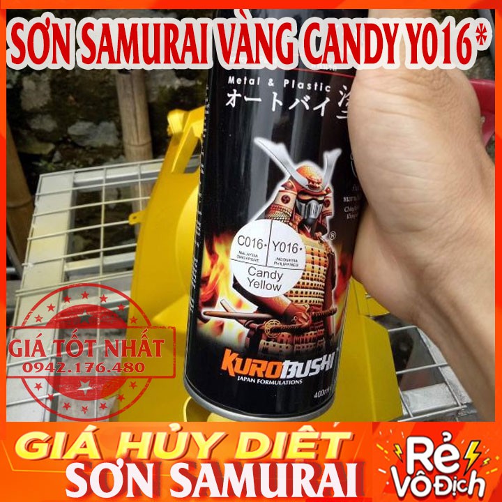 SƠN SAMURAI MÀU VÀNG CANDY Y016